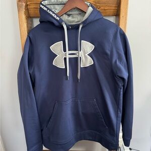 Under Armour Blue Hoodie Sweatshirt with Logo